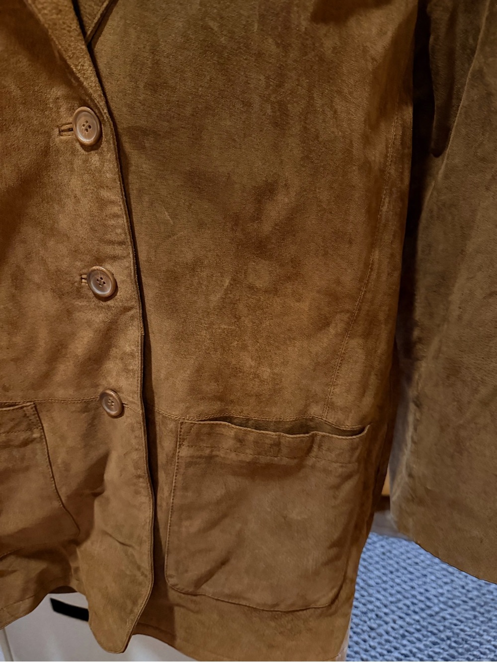 Vintage suede leather jacket - Picture 3 of 3